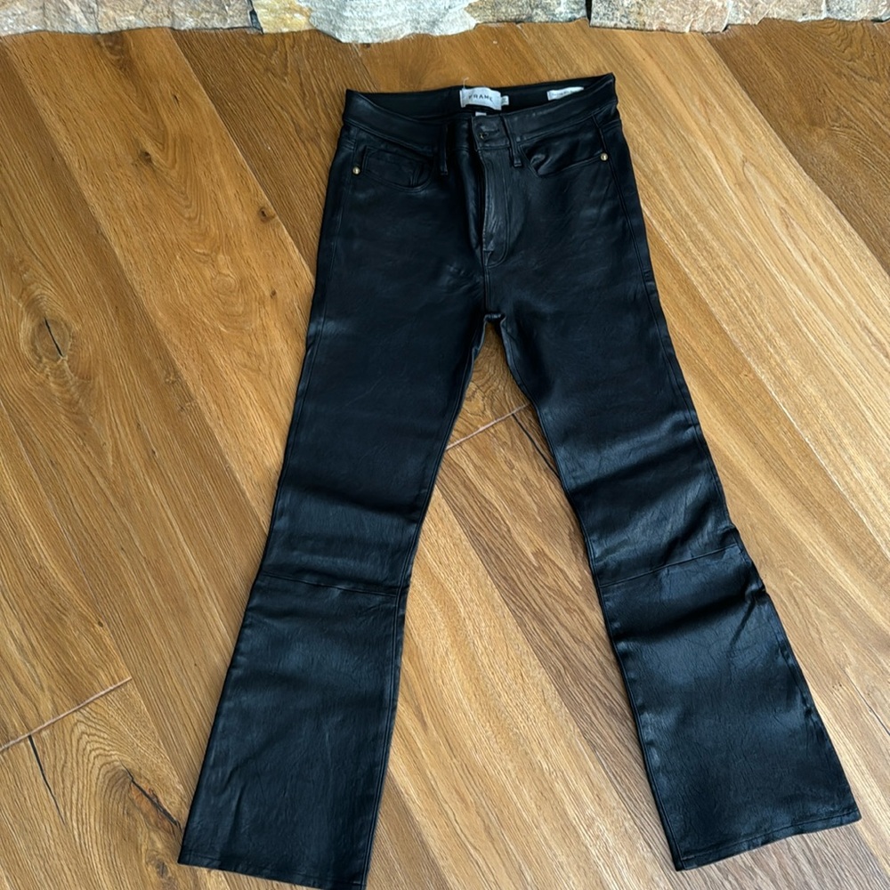 FRAME Leather Pants